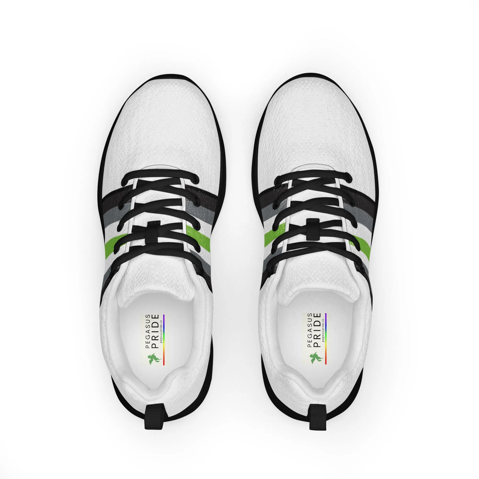 Agender Pride Flag Women’s Athletic Shoes