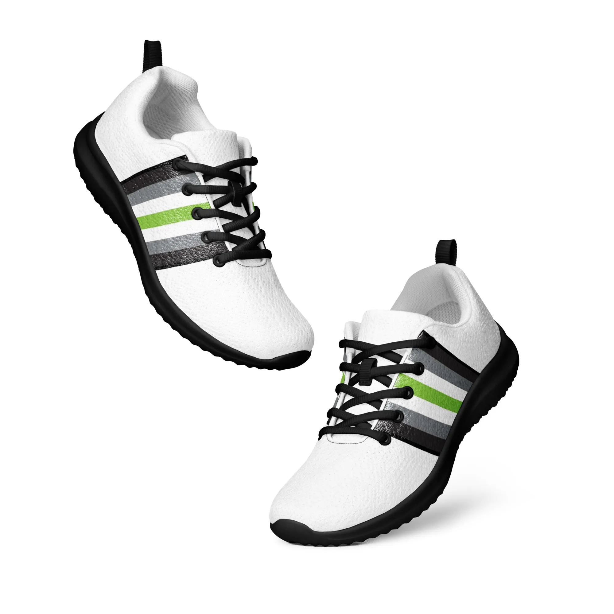 Agender Pride Flag Women’s Athletic Shoes