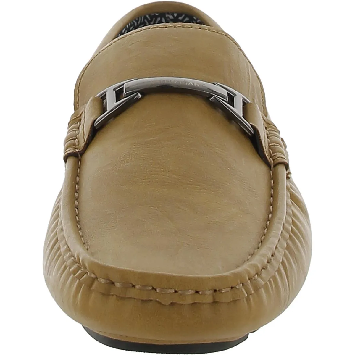 Aston Marc Mens Charter-03 Faux Leather Moccasin Loafers