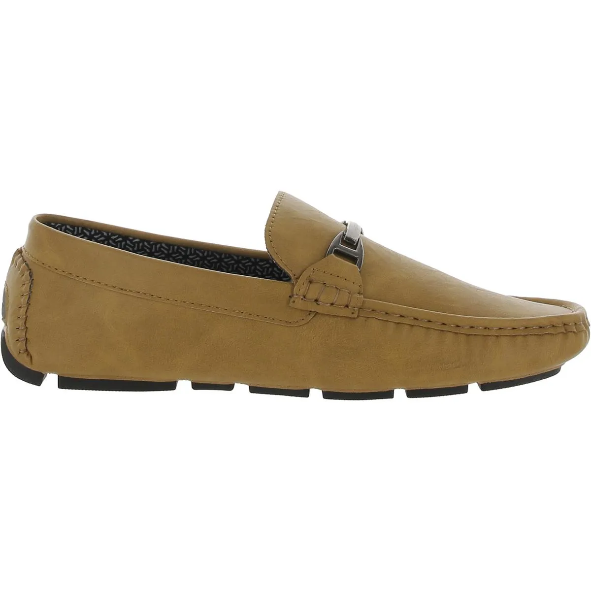 Aston Marc Mens Charter-03 Faux Leather Moccasin Loafers