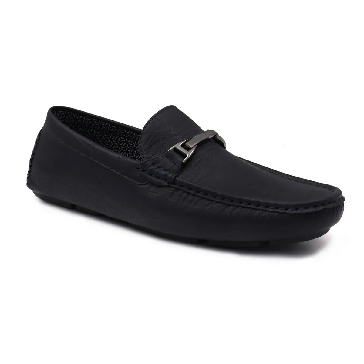 Aston Marc Mens Charter-03 Faux Leather Moccasin Loafers