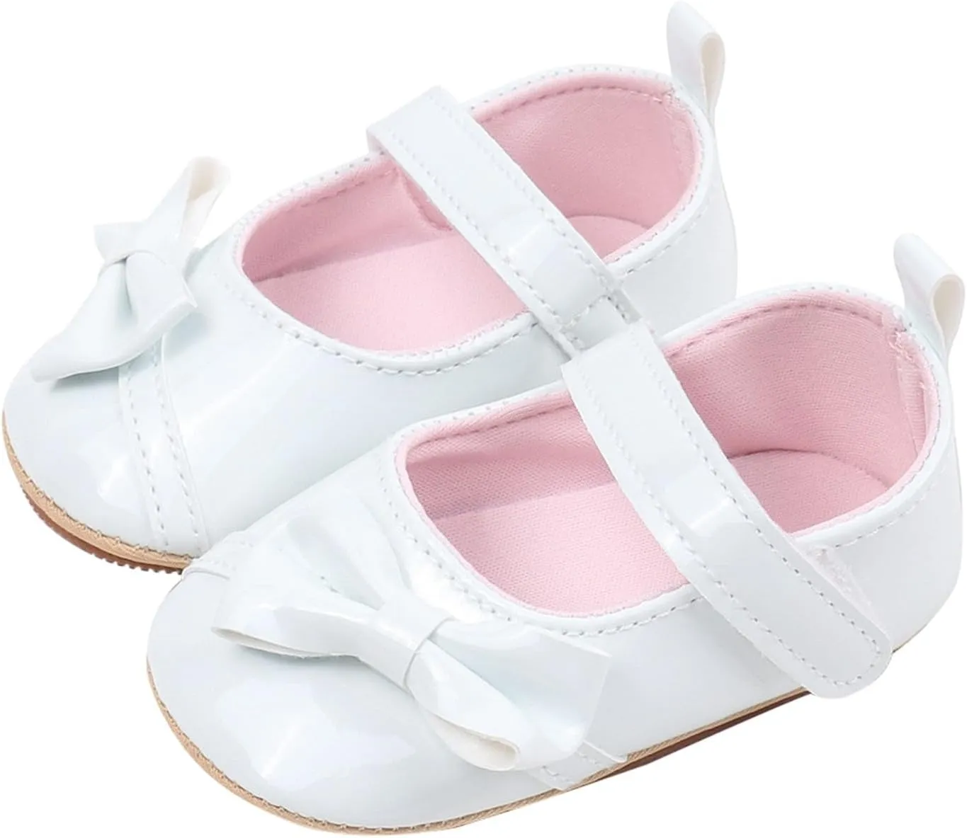 Baby Girls Sandals Leather Cute Bow Knot Mary Jane Flats Princess Shoes Infant Soft Casual Sole Wedding Dress Sandals