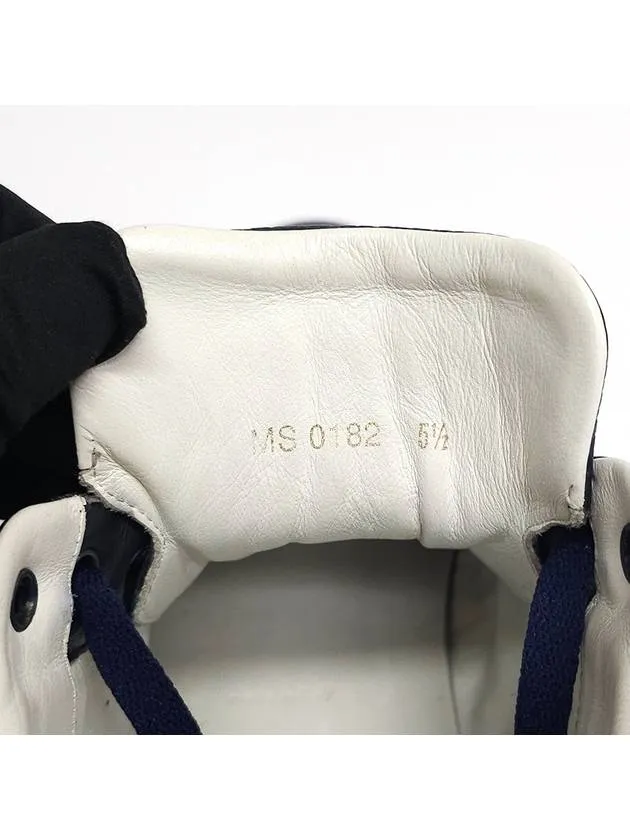 Big logo navy color high top sneakers 255MM