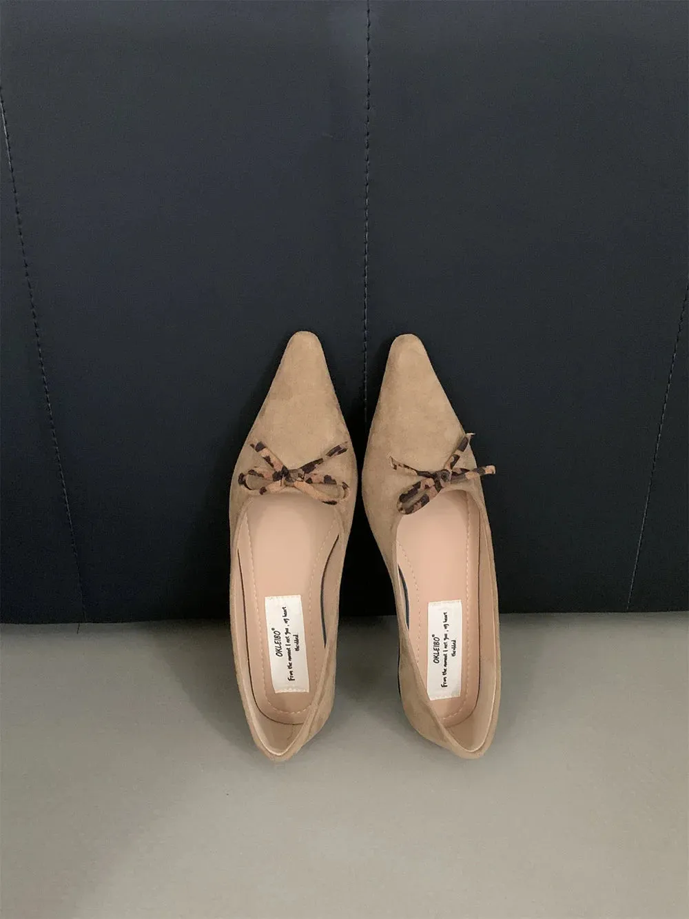binfenxie  -  Pointed Toe Women Loafers 2024 New Arrivals Autumn Spring Dress Shoes Low Heeled Flats Bow Design Casual Slides Mules Shoes