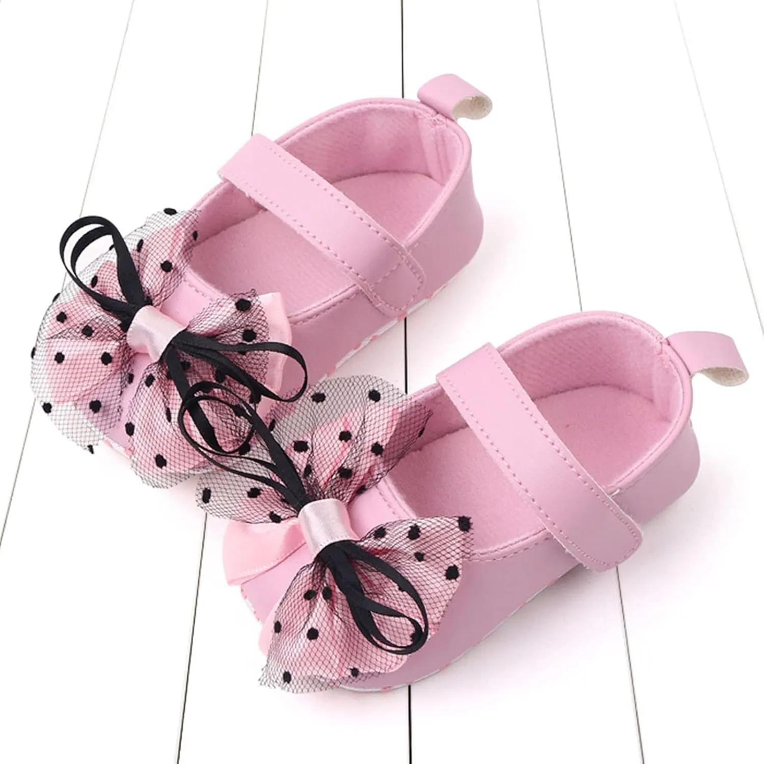 Boots for Toddler Babies Boys Infant Toddler Shoes Soft Sole Bow Hook Loop Casual Shoes Princess Shoes Dance Shoe