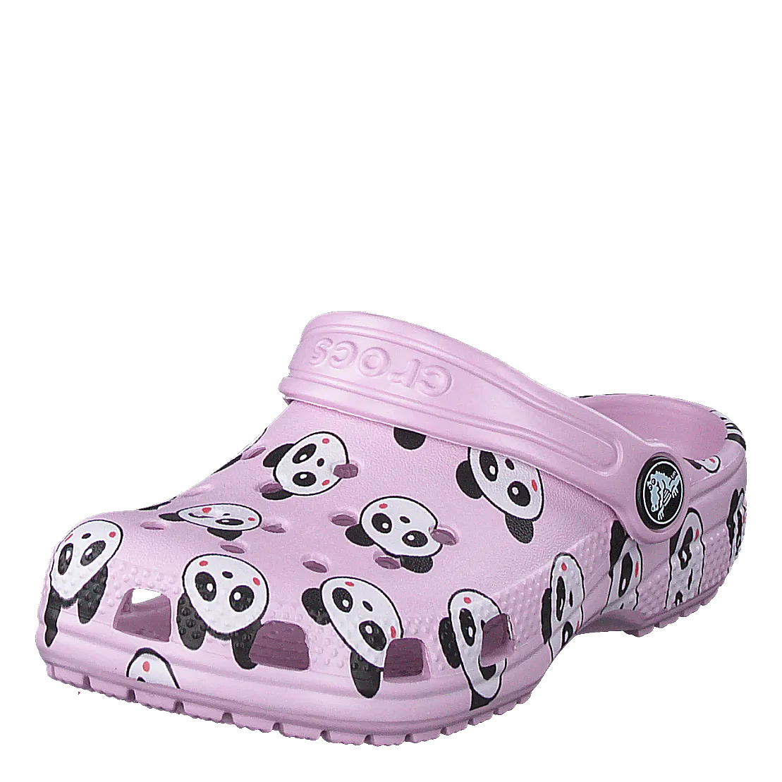 Classic Panda Print Clog Kids Ballerina Pink