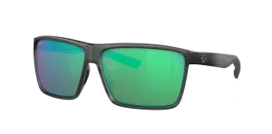 Costa Del Mar Rincon Matte Smoke Crystal/Green Mirror Sunglasses