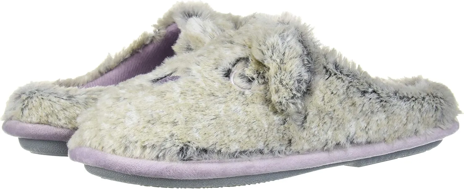Dearfoams Baby-Boy's Kids Toddlers Furry Critter Clog Slipper