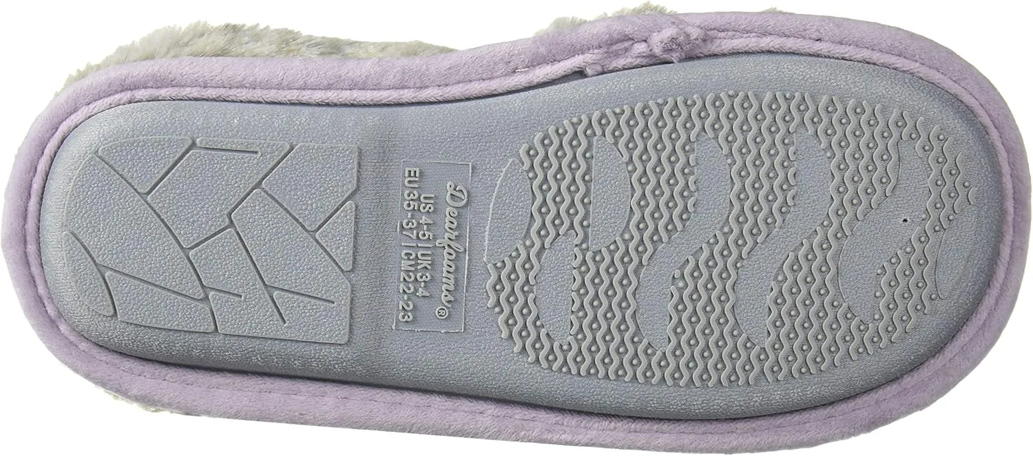 Dearfoams Baby-Boy's Kids Toddlers Furry Critter Clog Slipper
