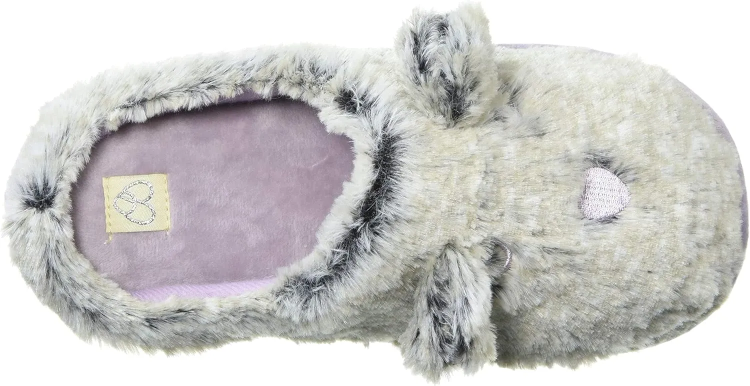 Dearfoams Baby-Boy's Kids Toddlers Furry Critter Clog Slipper