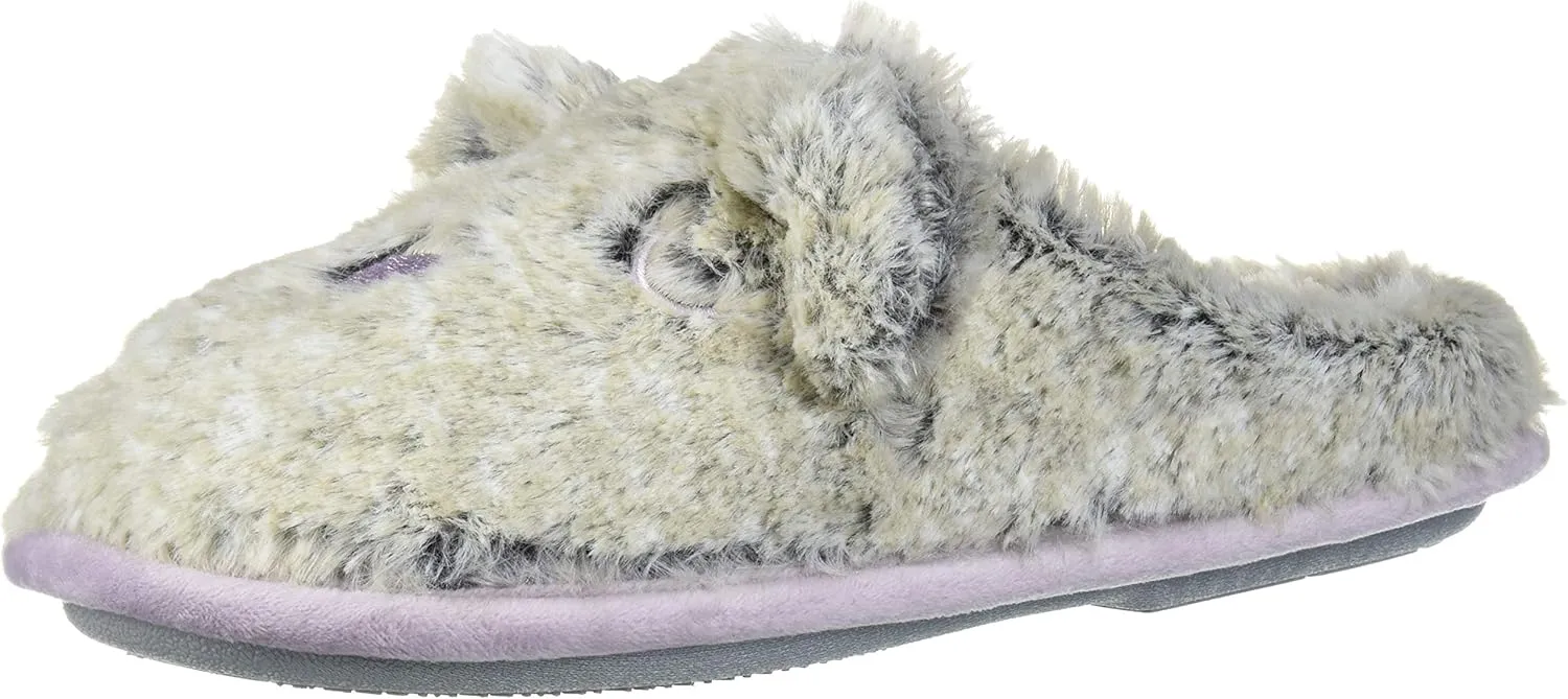 Dearfoams Baby-Boy's Kids Toddlers Furry Critter Clog Slipper