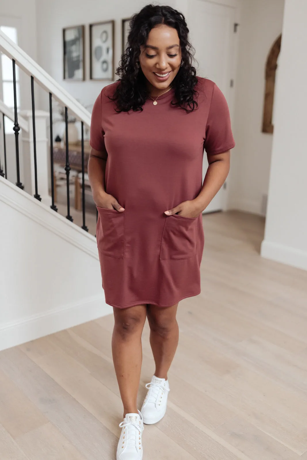 Easy Day Patch Pocket T-Shirt Dress - 8/19/2021