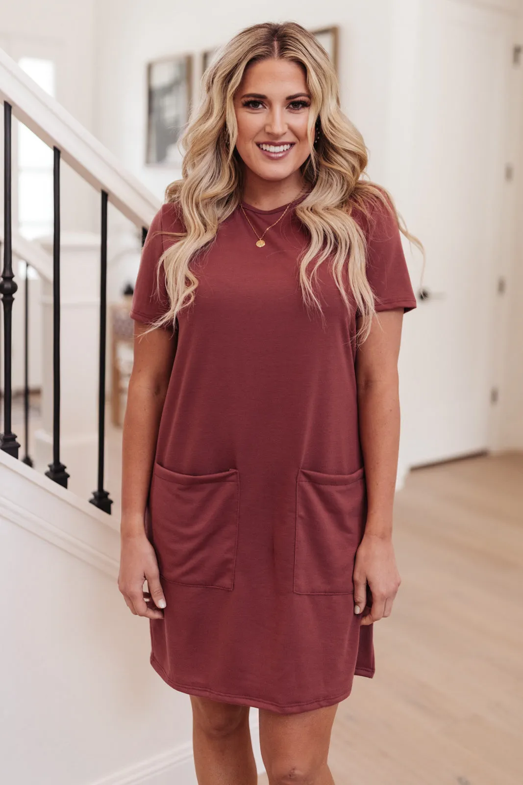 Easy Day Patch Pocket T-Shirt Dress - 8/19/2021