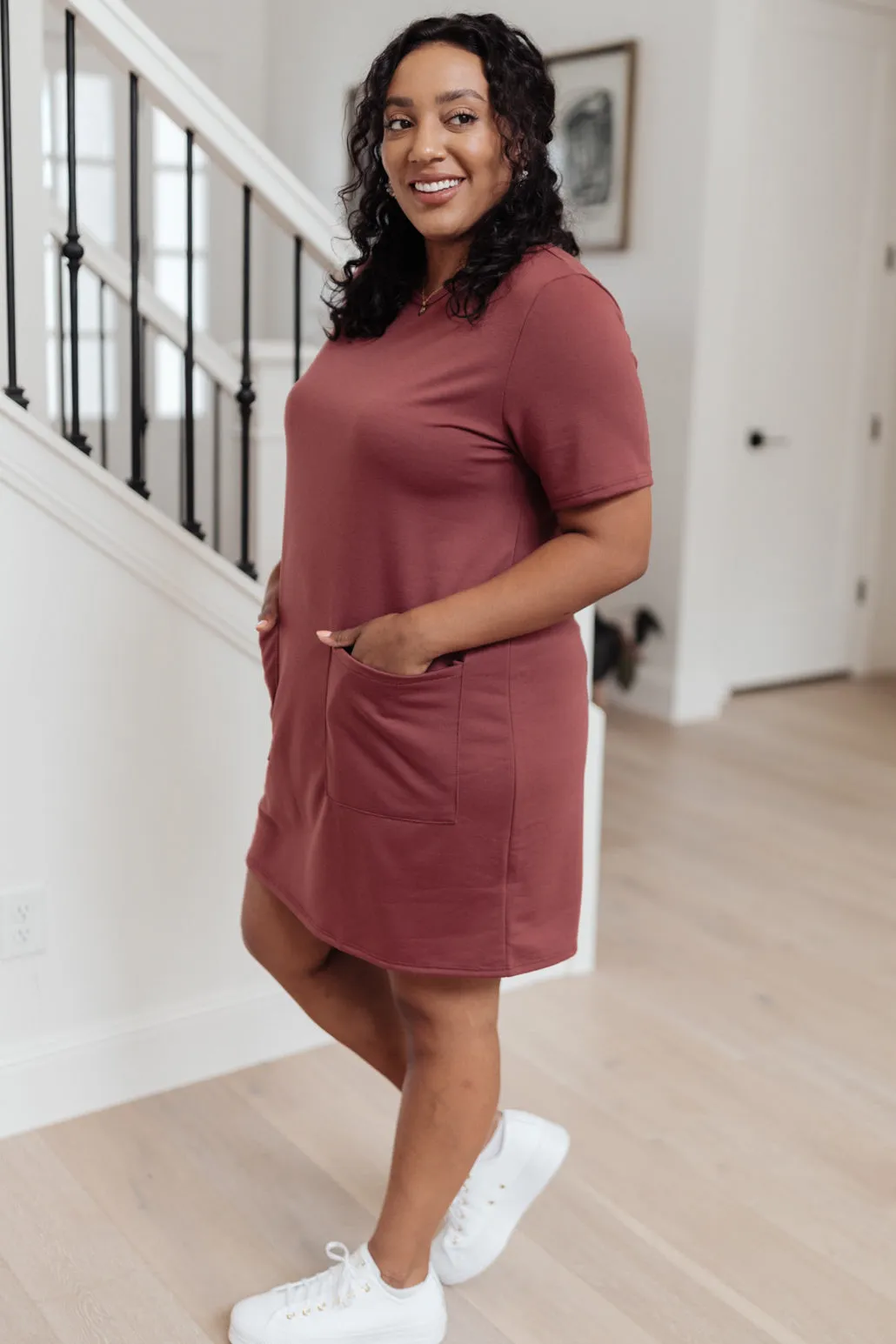 Easy Day Patch Pocket T-Shirt Dress - 8/19/2021
