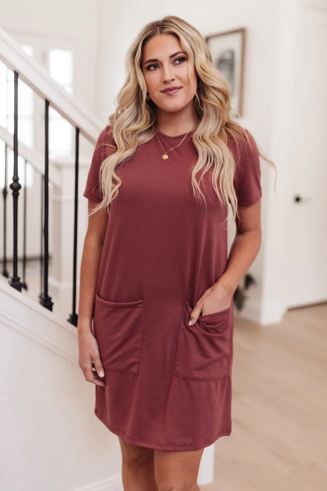 Easy Day Patch Pocket T-Shirt Dress - 8/19/2021