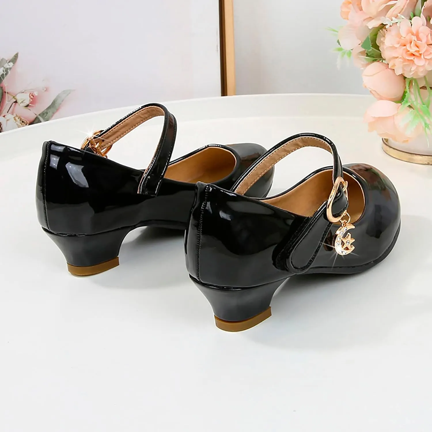 Girls High Heels Shoes Toddler Baby Summer Casual Solid Color School Student Leather PU Children Toddler Sandals