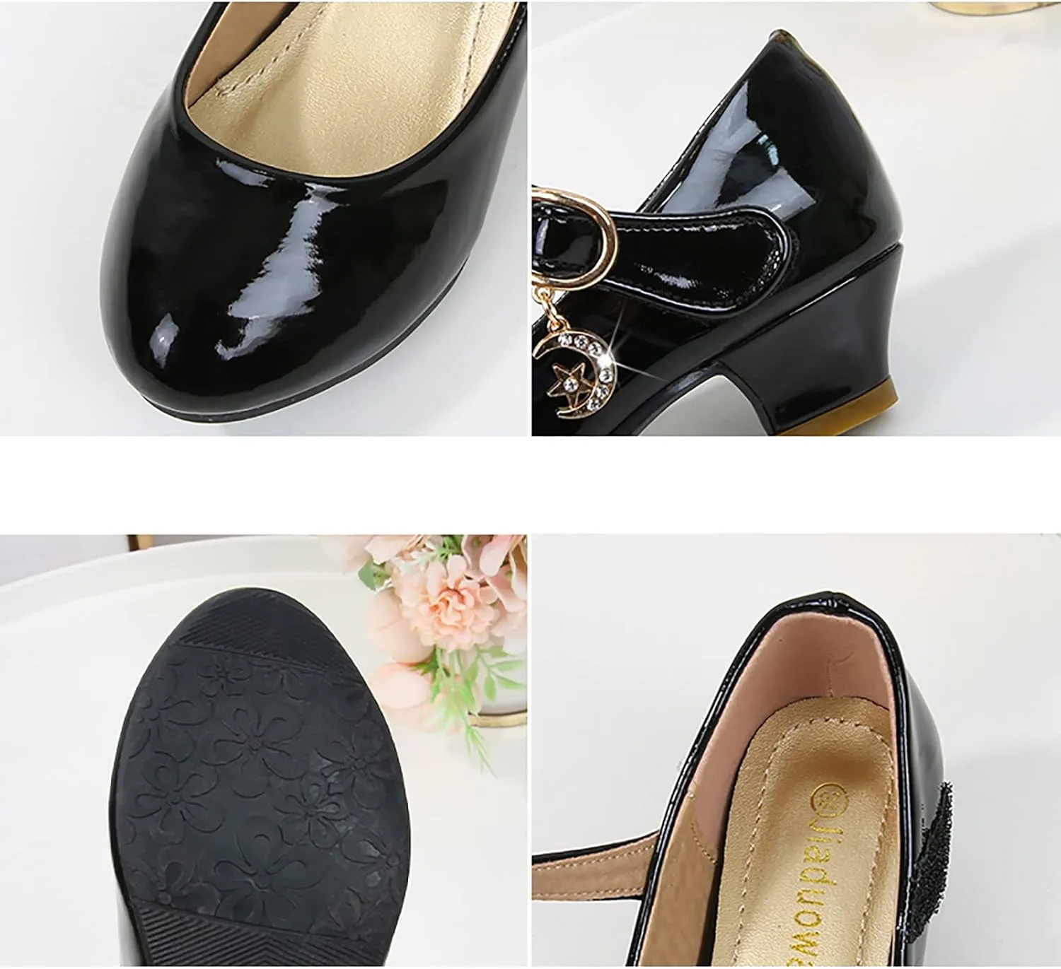 Girls High Heels Shoes Toddler Baby Summer Casual Solid Color School Student Leather PU Children Toddler Sandals