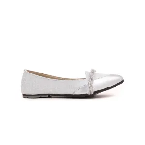 Girls Silver Casual Pumps KD0570 Girls Silver Casual Pumps KD0570