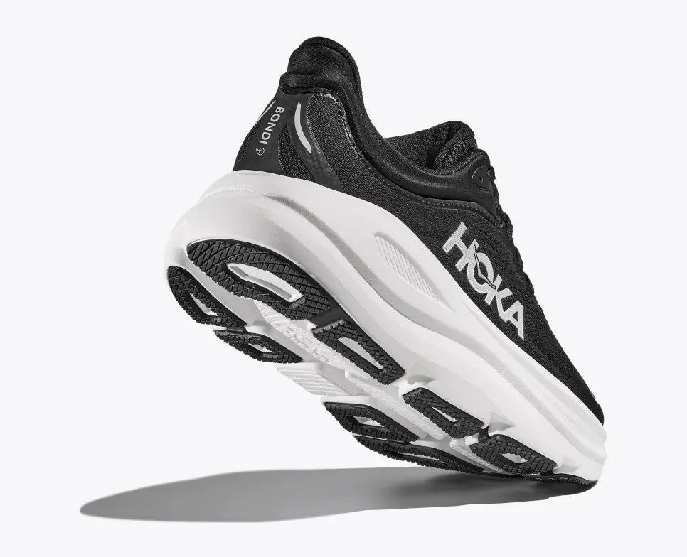 Hoka Bondi 9 Running Shoe - Black / White
