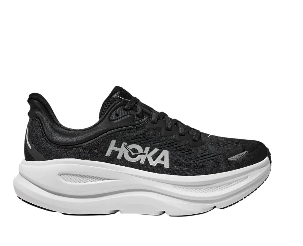Hoka Bondi 9 Running Shoe - Black / White