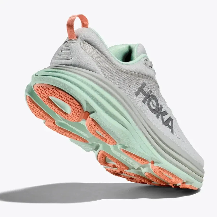 HOKA ONE ONE BONDI 8 - GREY & BLUE - 1127952SQB