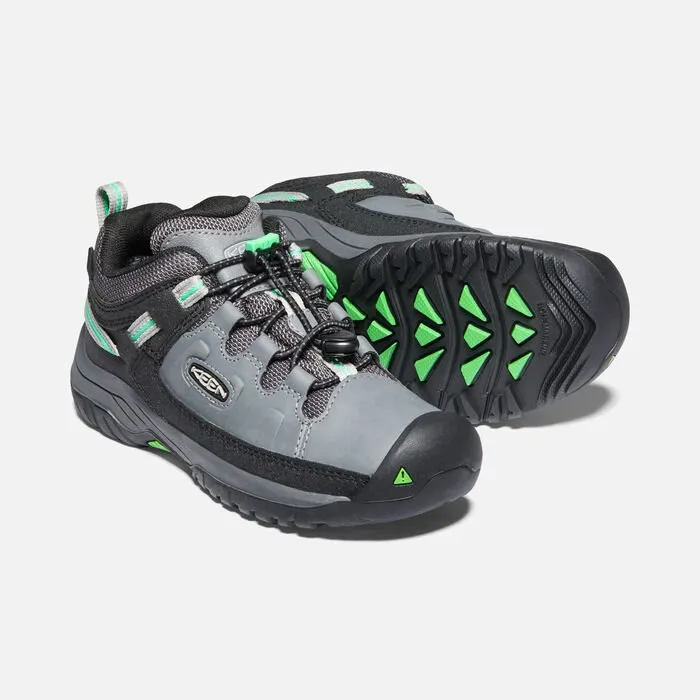 Keen Targhee Lo Waterproof Hiking Shoe - Steel Grey/Irish Green