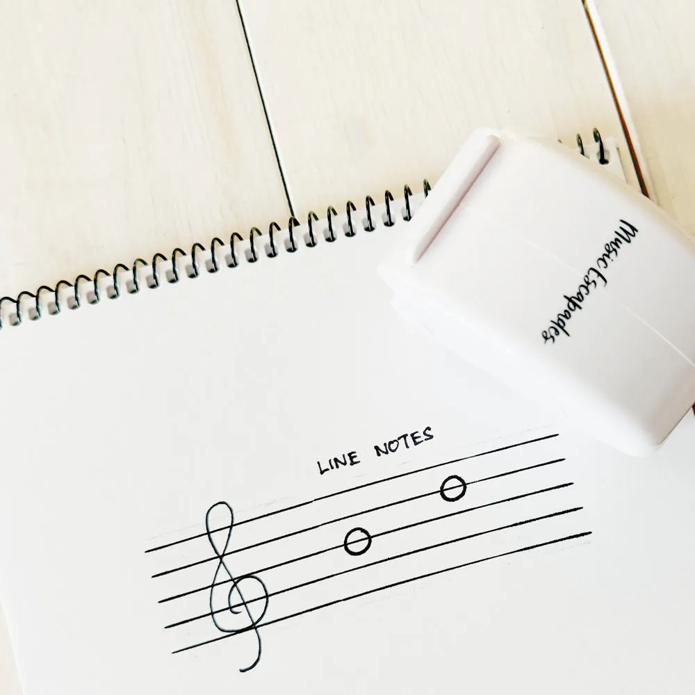 Large Music Staff Roller Stamp