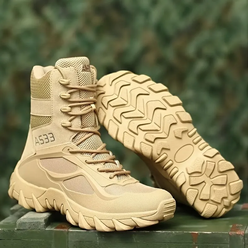 Mens Tactical Snow Boots for Outdoor Winter Adventures