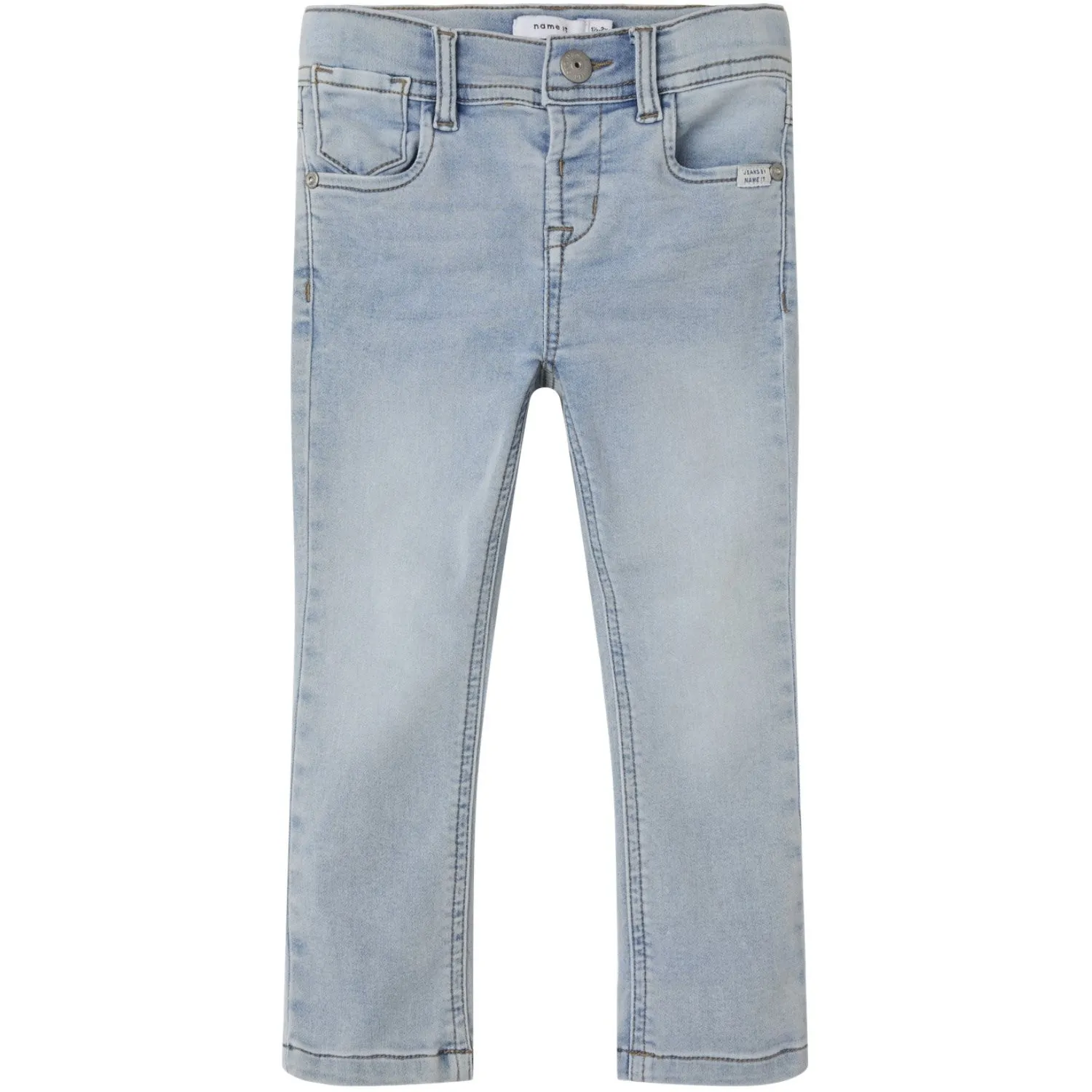 Name It Light Blue Bleached Denim Silas Slim Sweat Jeans Noos