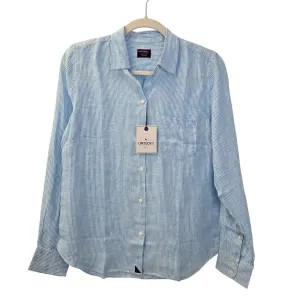 NWT UNTUCKit 100% Linen Sherry Striped Long Sleeve Button Down Shirt Size 4