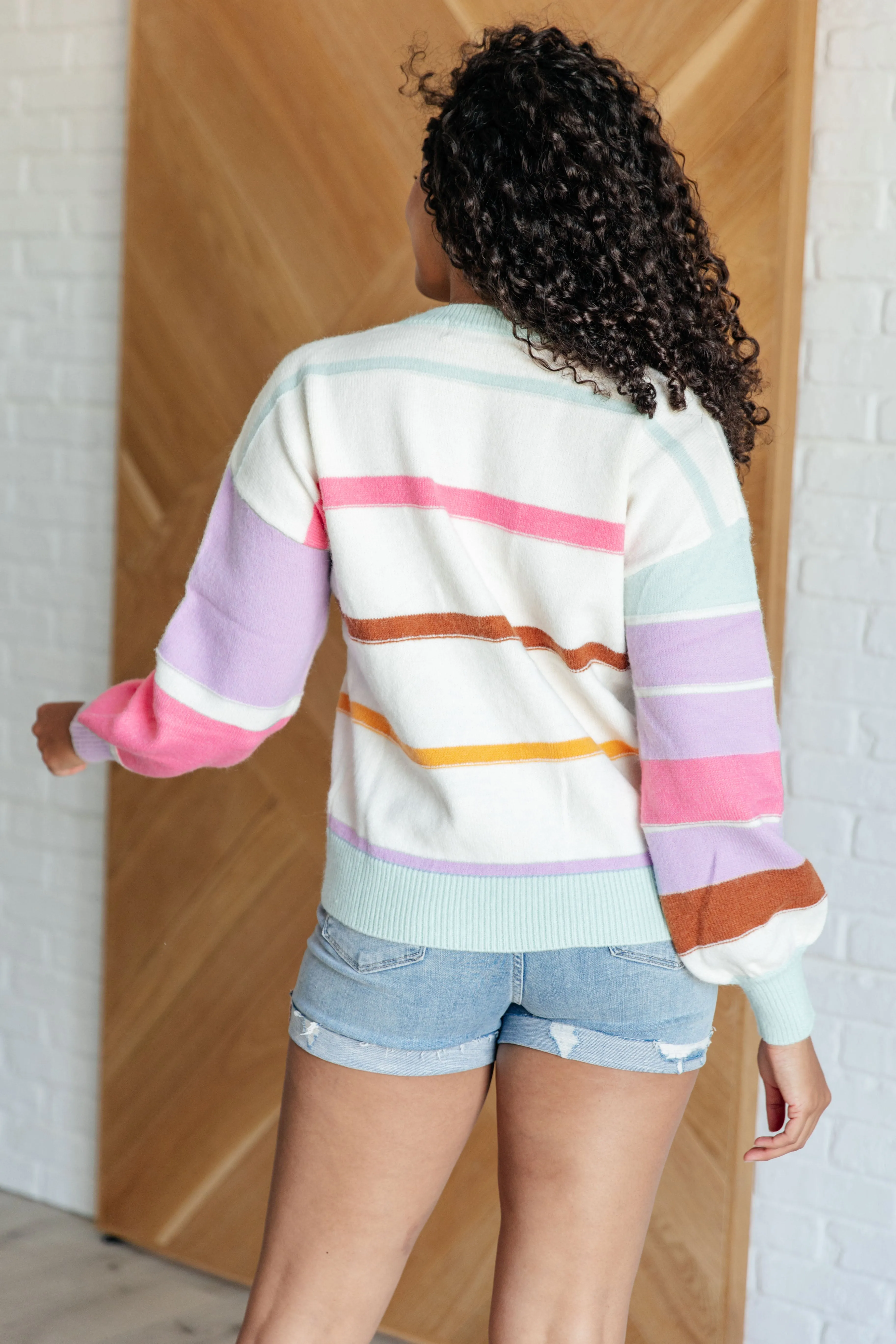 One Eleven North Flawless Features Striped Sweater