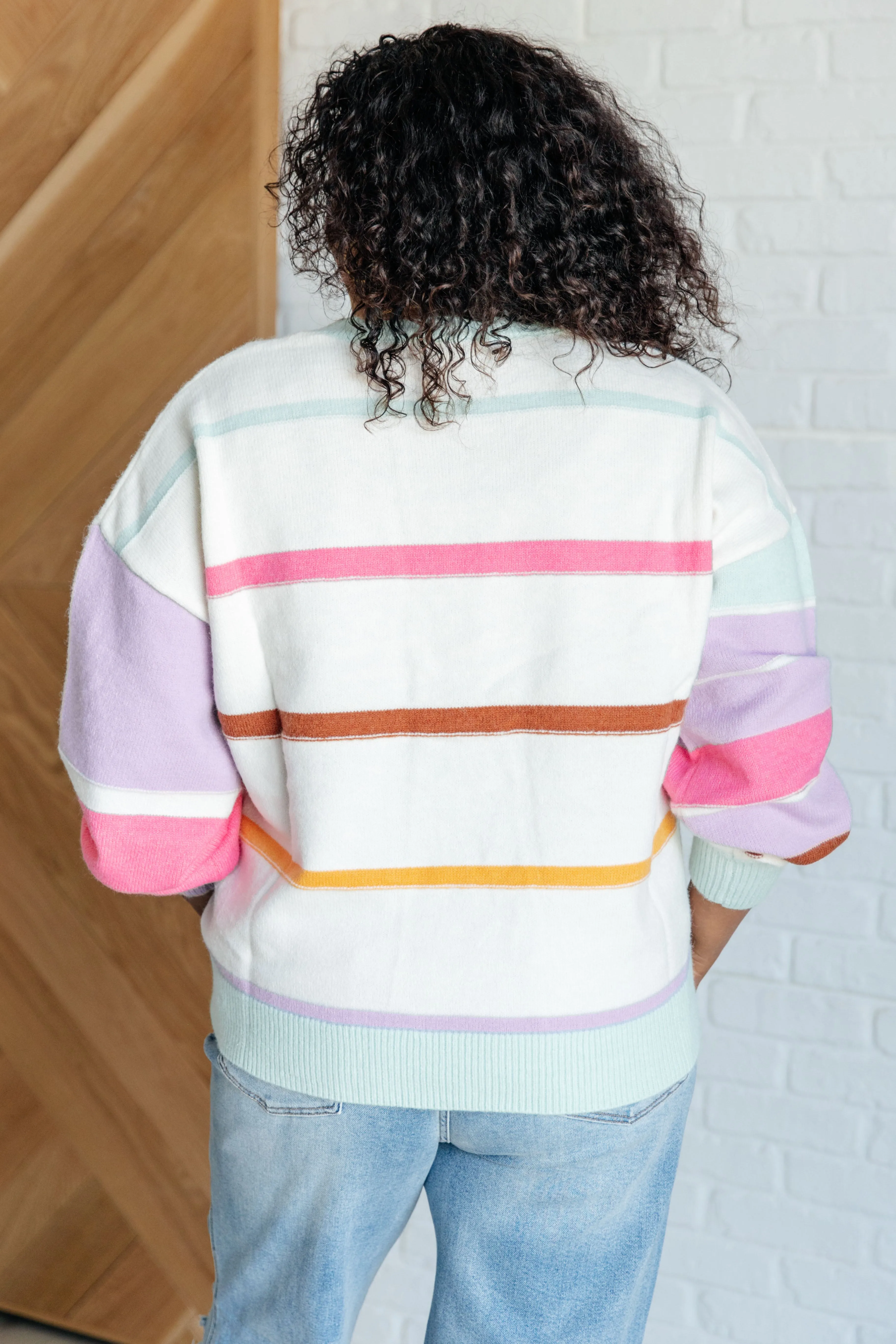 One Eleven North Flawless Features Striped Sweater