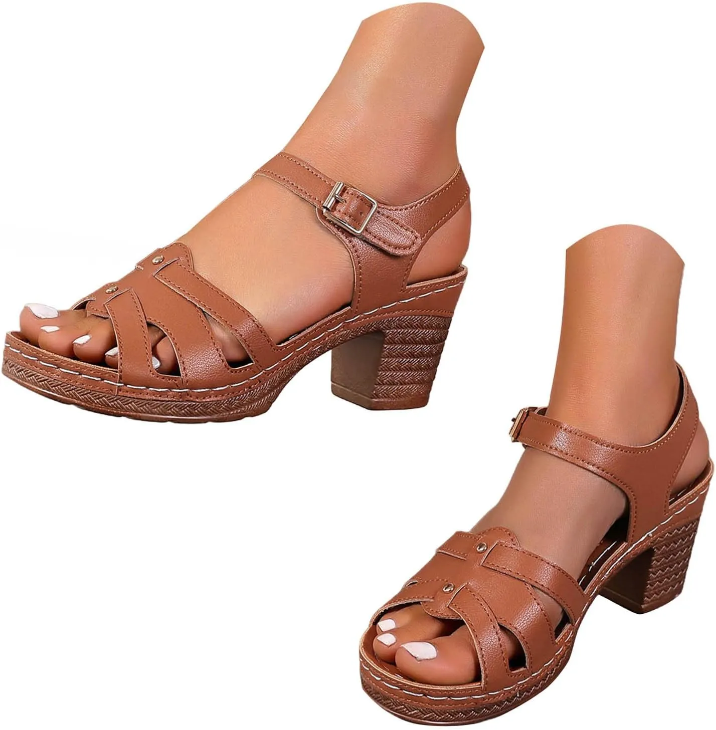 Orthopedic Sandals for Women Comfortable Dressy Wedge Sandal Summer Walking Wedges Casual Platform Shoes with Adjustable Hook Loop