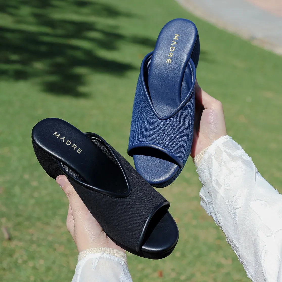 Ratna Peep Toe Wedge Sandal