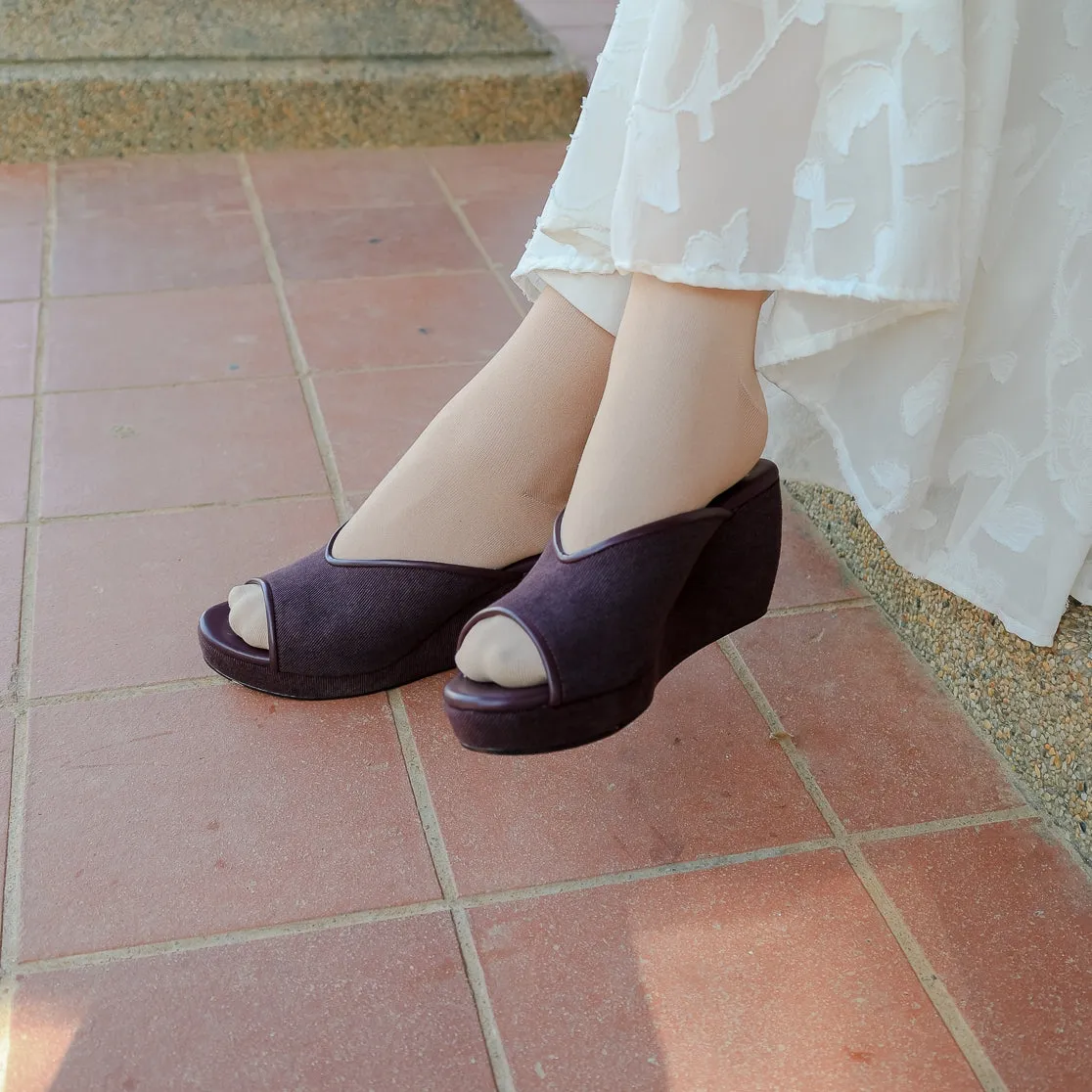 Ratna Peep Toe Wedge Sandal