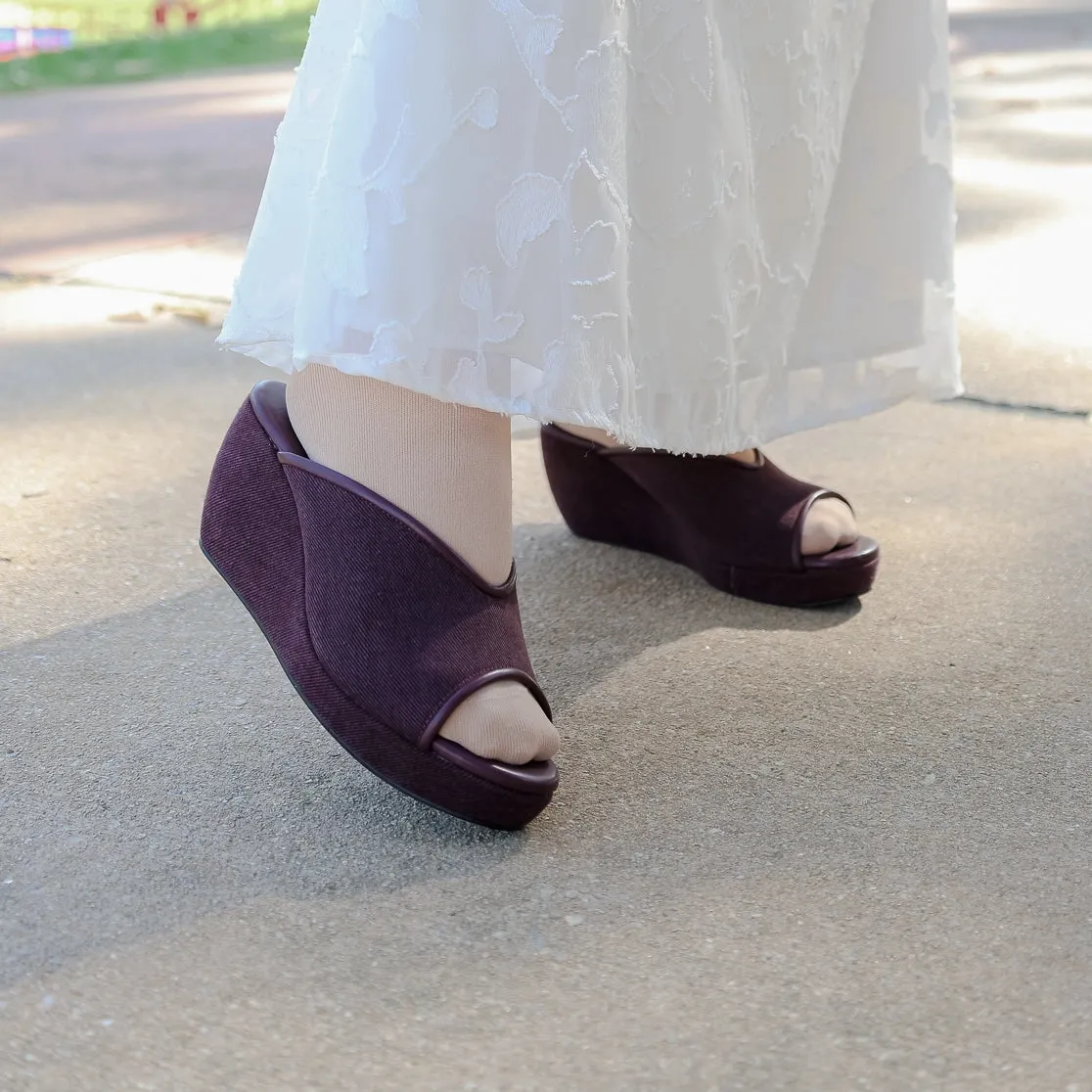 Ratna Peep Toe Wedge Sandal
