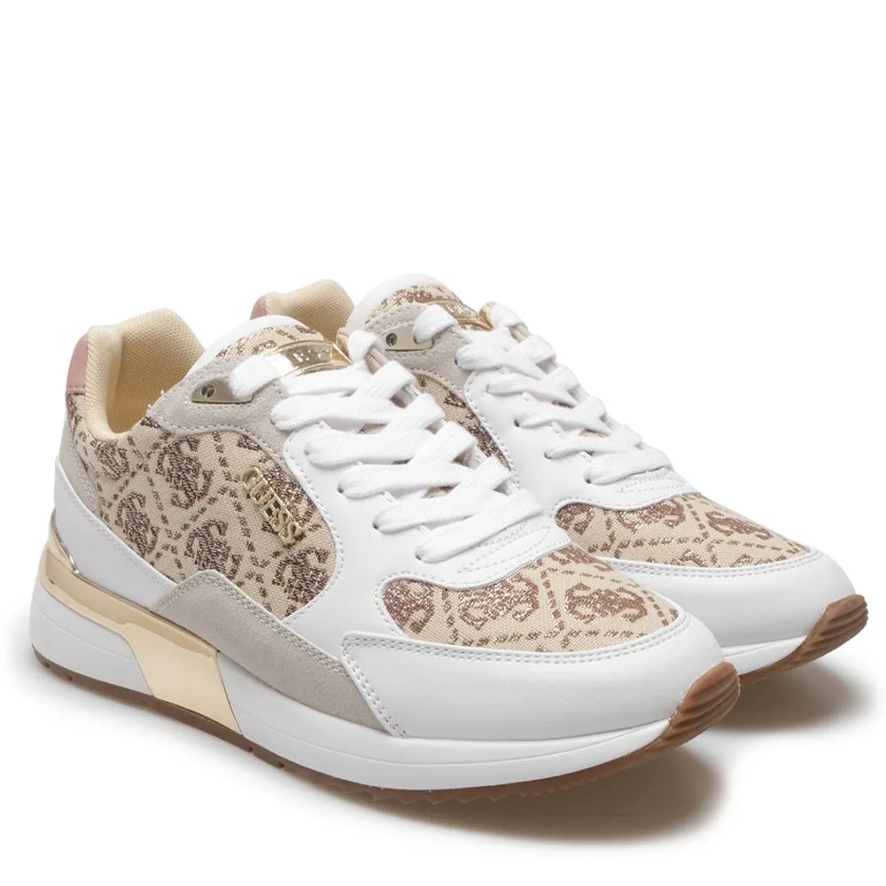 Scarpe Donna GUESS Sneakers Colore White - Brown Linea Moxea