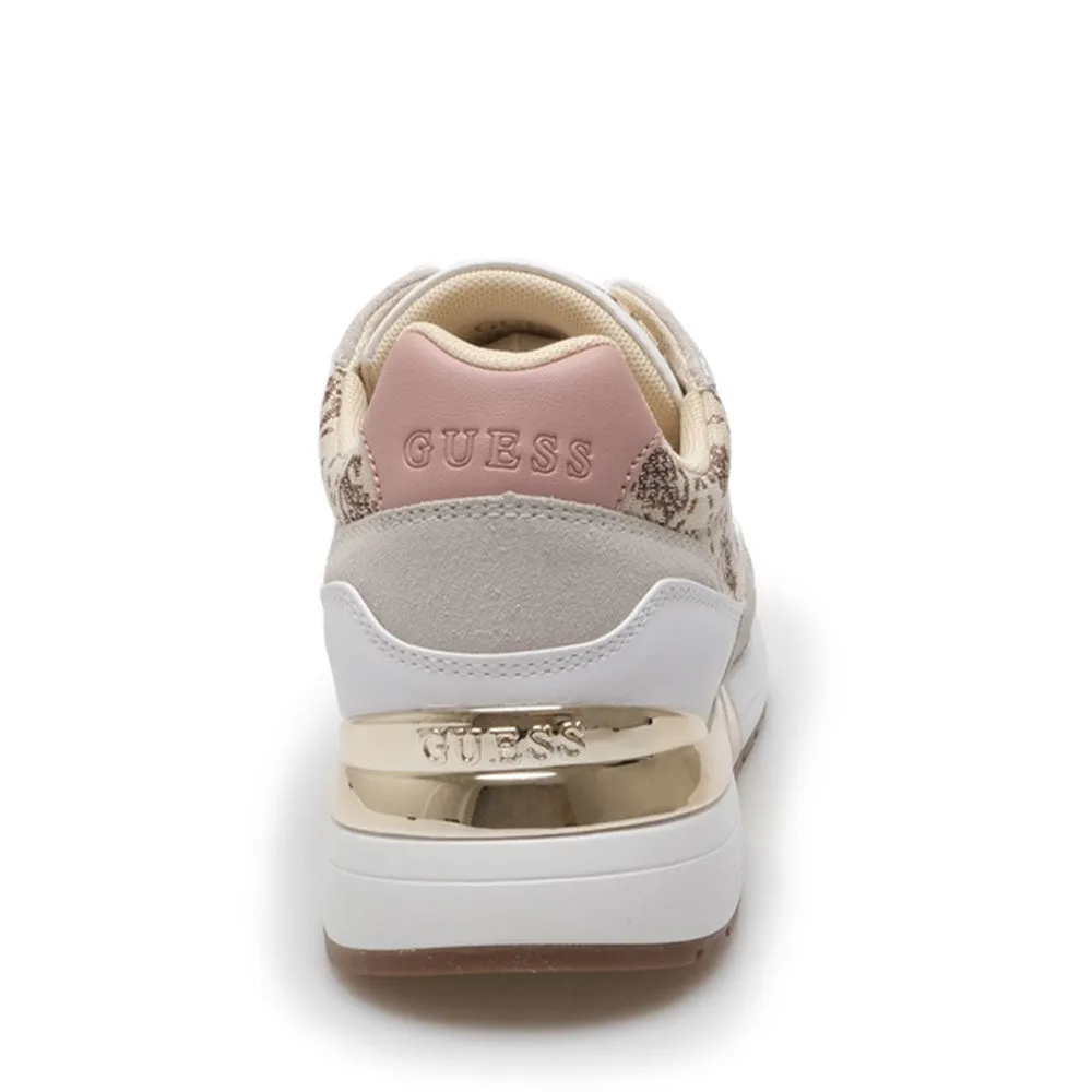 Scarpe Donna GUESS Sneakers Colore White - Brown Linea Moxea