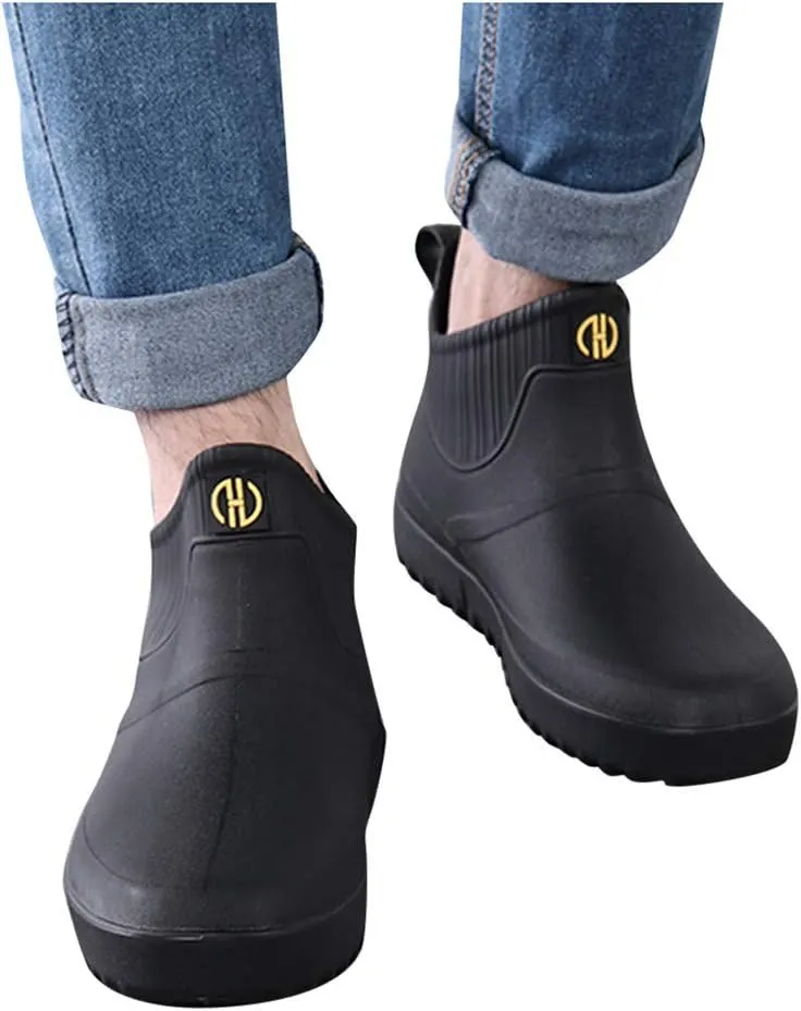 Sneakers Business Breathable Boots Shoes On Ankle Fashion Short Rain Casual Water Slip Men Outdoor Men's Casual Shoes