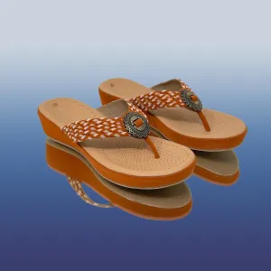 Tan woven cord platforms