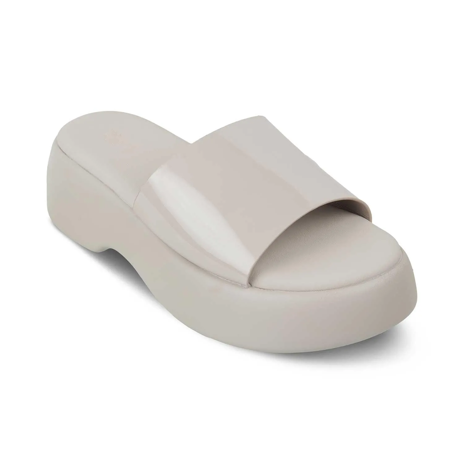 The Lory Beige Women's Casual Wedge Sandals Tresmode