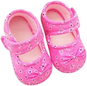 Toddler Baby Soft Sole Bowknots Shoes Infant Child Flat Shoes Kids Baby Printing Newborn Cloth Shoes