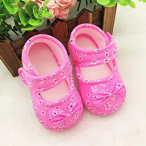 Toddler Baby Soft Sole Bowknots Shoes Infant Child Flat Shoes Kids Baby Printing Newborn Cloth Shoes