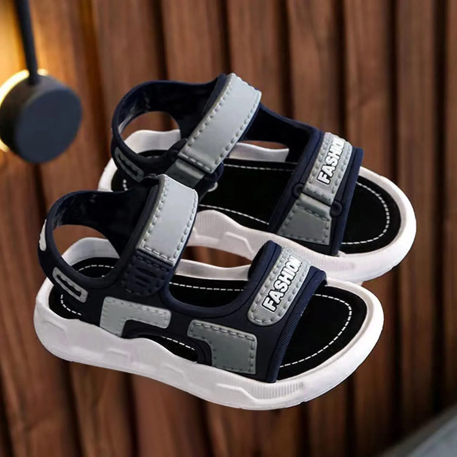 Toddler Shoes Rubber Home Slippers For Children Kids Cartoon Soft Sole In Summer Comfortable Boys Sandals