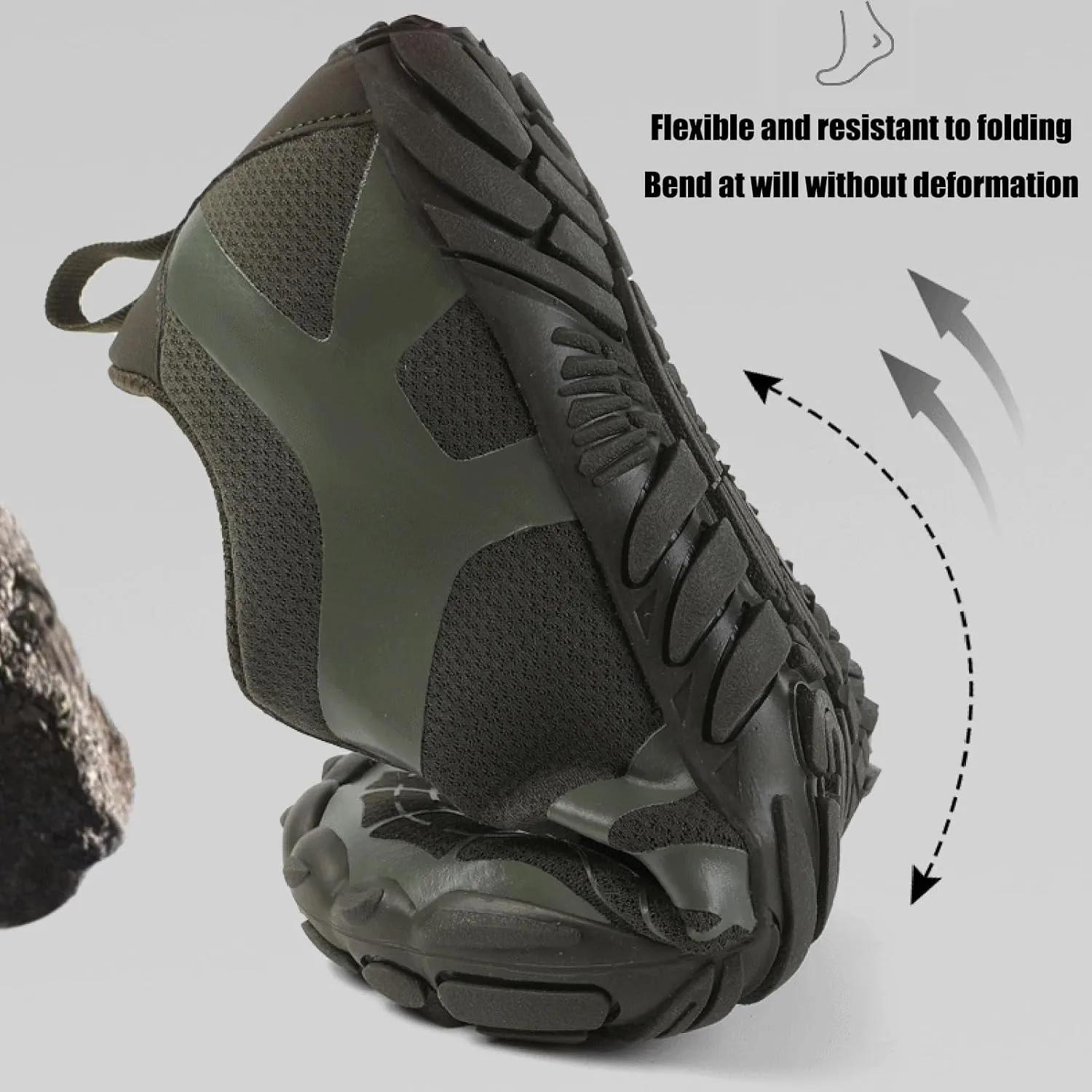 Unisex Barefoot Shoes,Outdoor Mesh Wide Toe Zero Drop Shoes,Fashion Lightweight Trail Running Shoes,for Walking Weightlifting Rock Climbing Wrestling