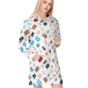 Vacation Time Hoodie Sweat Dress