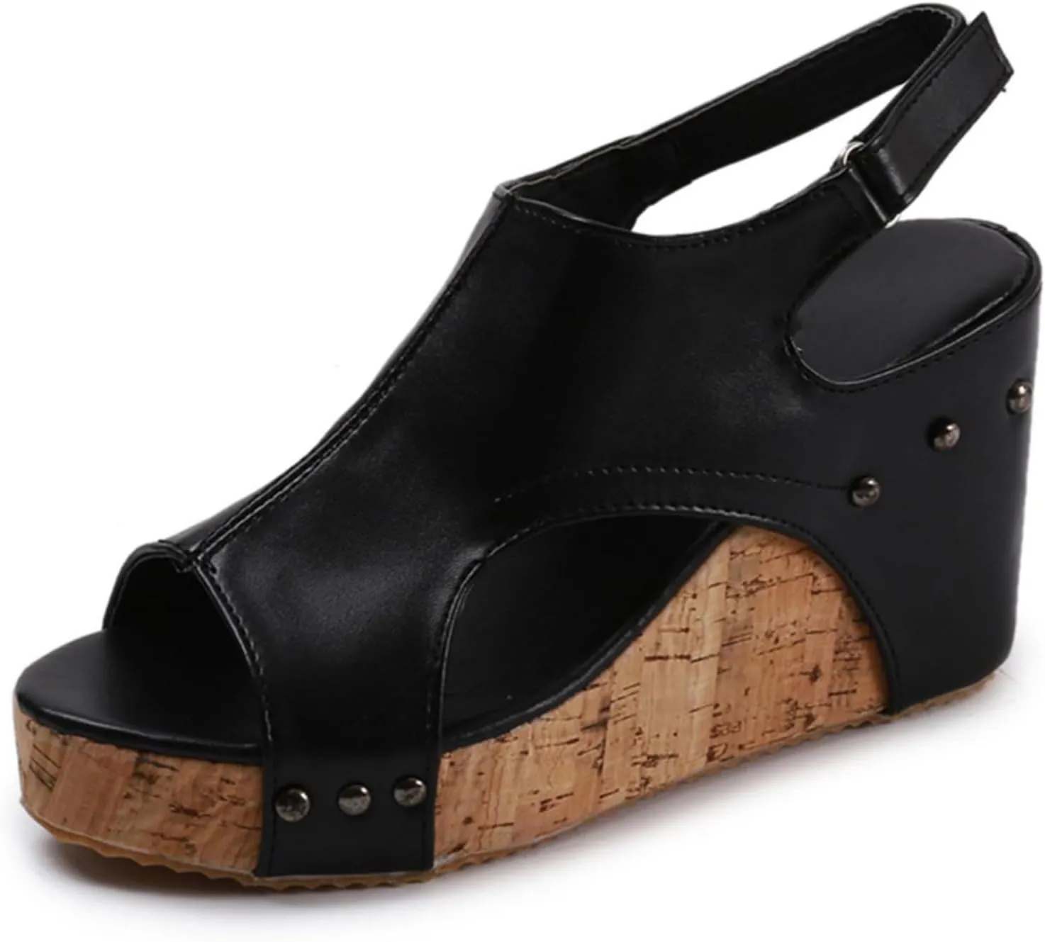 Wedge Sandals For Women Comfortable Dressy Open Toe Ankle Strap Flatform Sandals Casual Slip on Platform Summer Dress Shoes