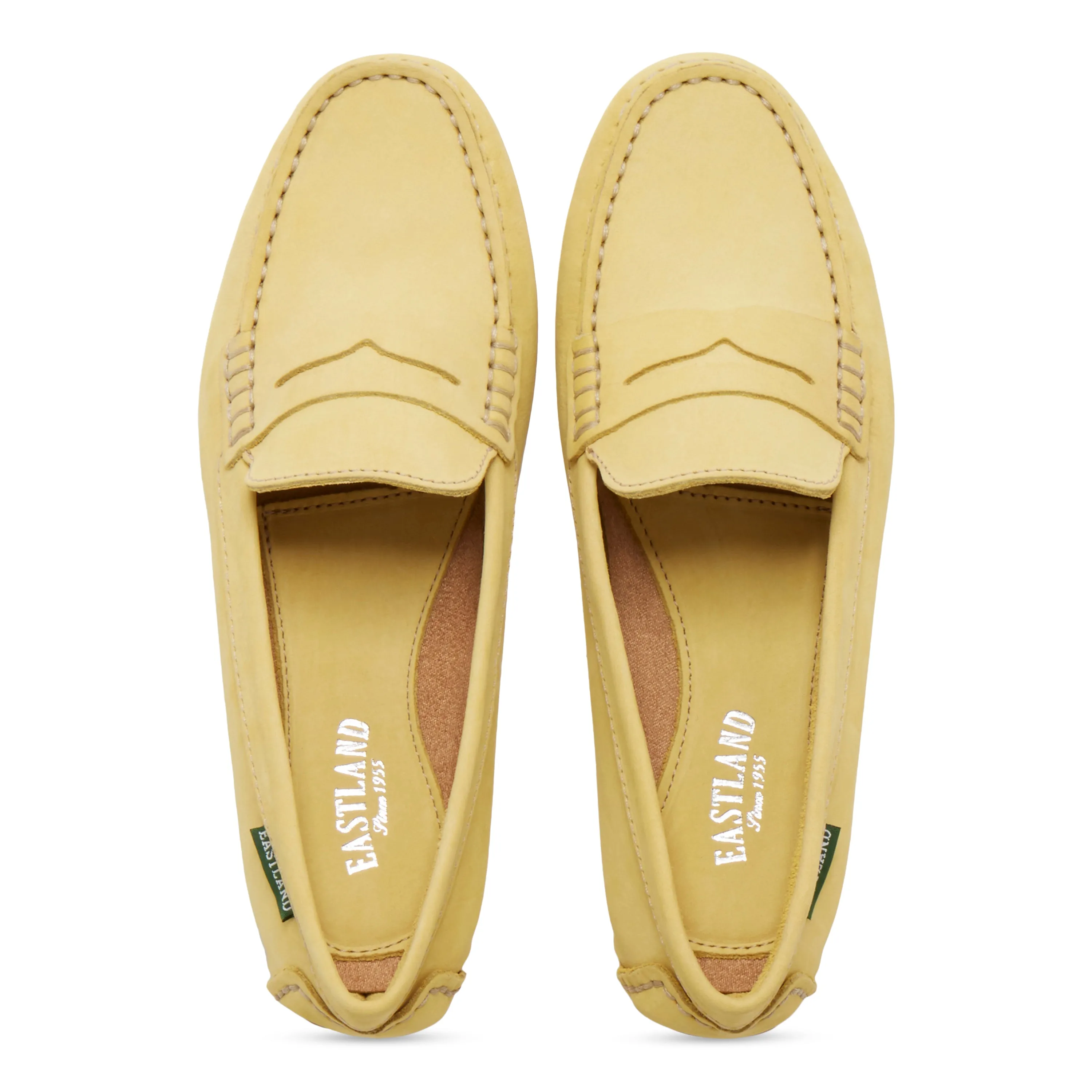 Women's Patricia Penny Loafer Driving Moc Yellow Nubuc