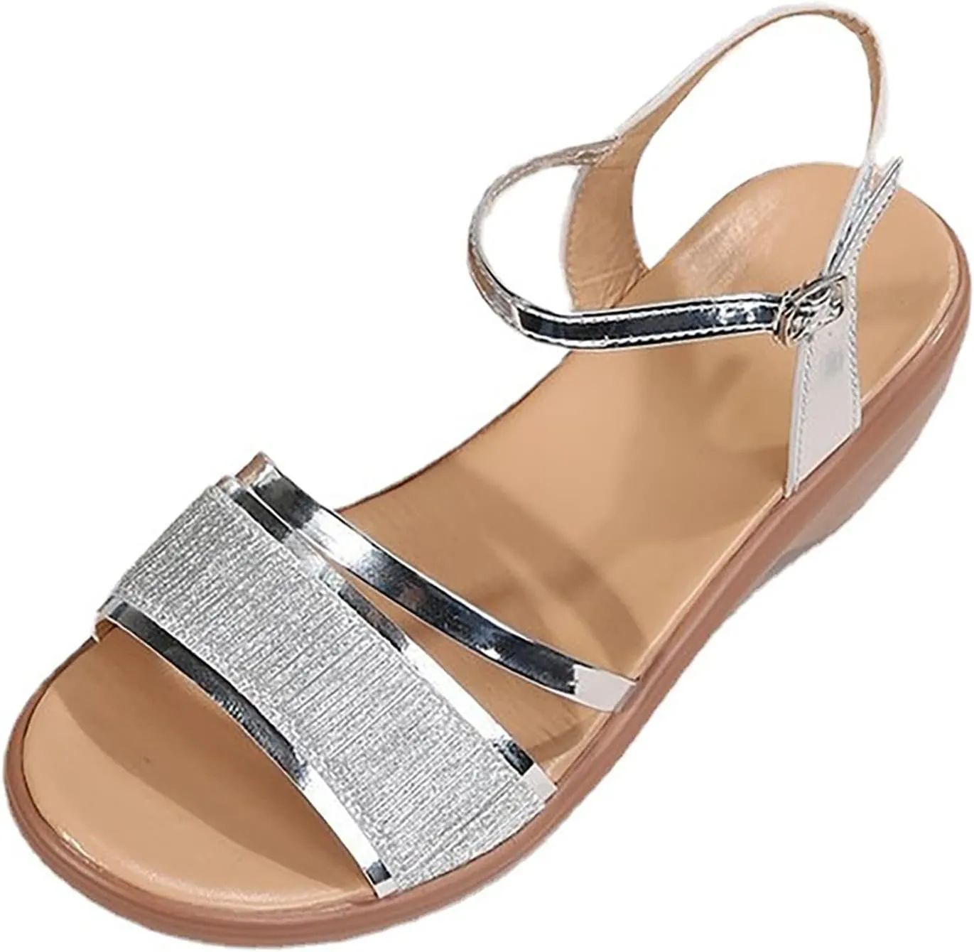 Womens Water Resistant Dressy Flip Flops Memory Foam Sandals Summer Beach Fashion Comfortable Arch Support Casual Outdoor Sport Slides Orthopedic Shoes for Women